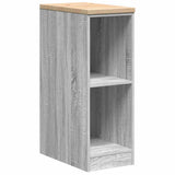 Vidaxl garagekast 30x51x85 cm massief grenenhout grijs sonoma