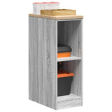 Vidaxl garagekast 30x51x85 cm massief grenenhout grijs sonoma