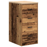 Vidaxl garagekast 40x51x85 cm massief grenenhout oud hout