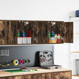 Vidaxl garagewandkasten 2 st spaanplaat gerookt eikenhout