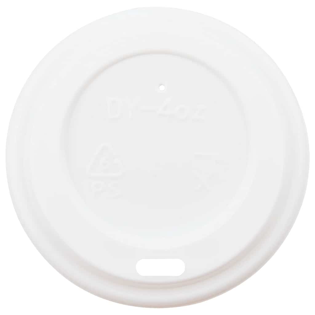 Vidaxl papieren koffiekopjes met deksel 1000 st 4oz 120 ml