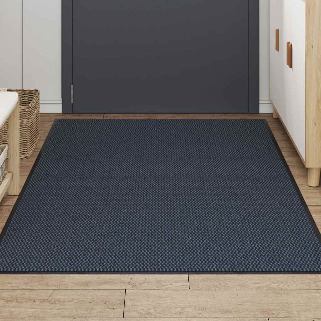 Vidaxl deurmat 115x200 cm blauw