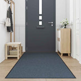 Vidaxl deurmat 115x400 cm blauw