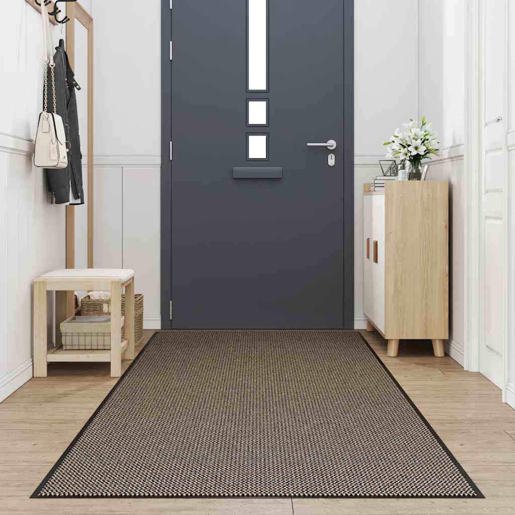 Vidaxl deurmat 115x400 cm bruin