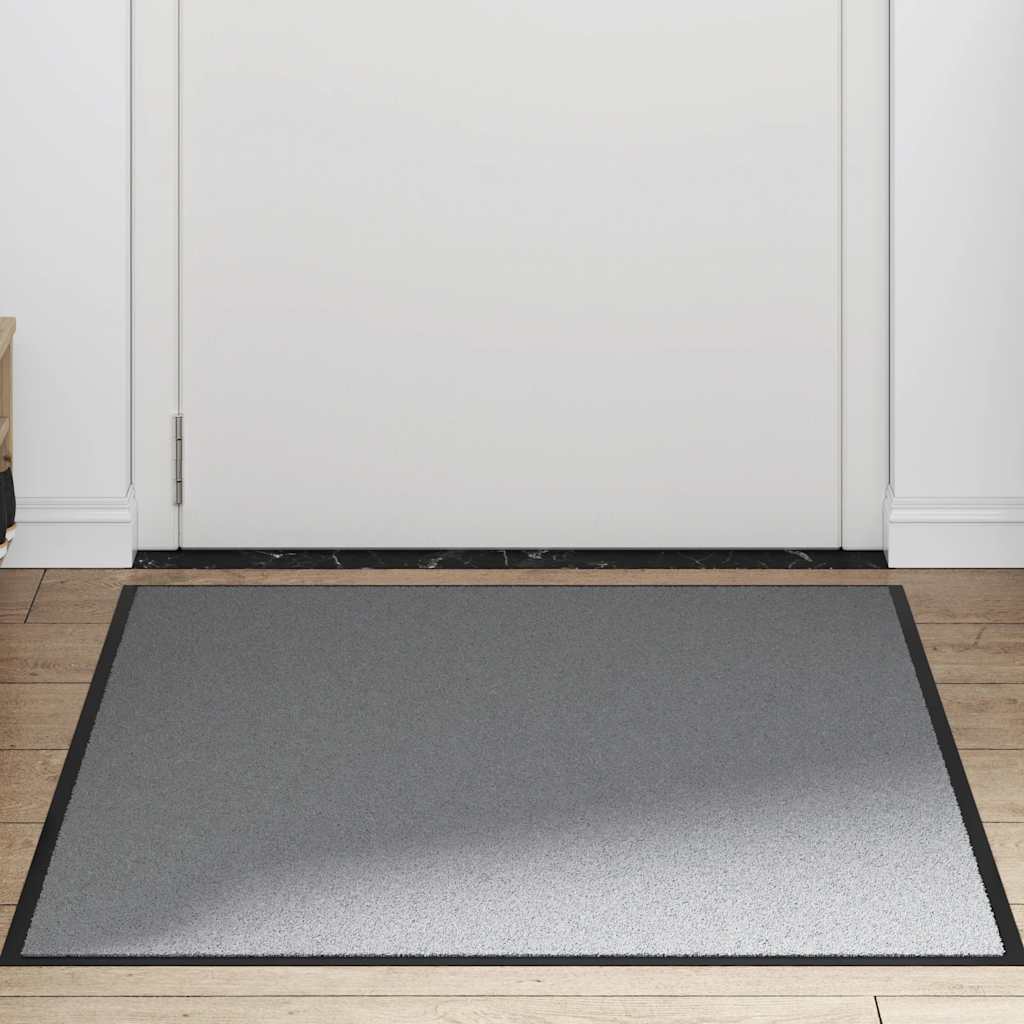 Vidaxl deurmat 90x150 cm grijs