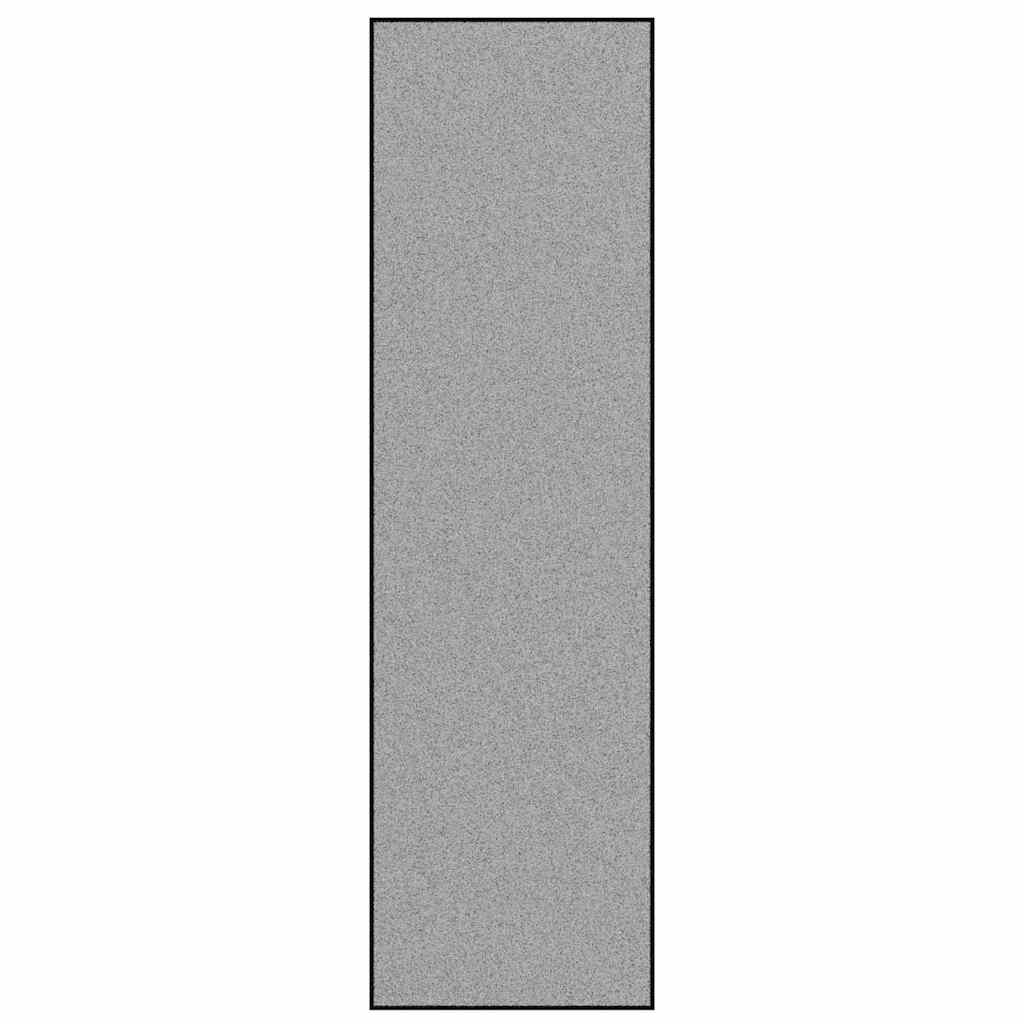 Vidaxl deurmat 115x400 cm grijs