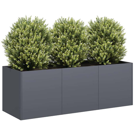 Vidaxl plantenbak antraciet 120x40x40 cm koudgewalst staal