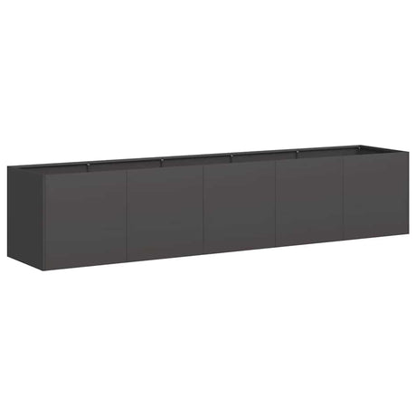Vidaxl plantenbak zwart 200x40x40 cm koudgewalst staal