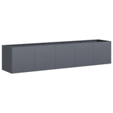 Vidaxl plantenbak antraciet 200x40x40 cm koudgewalst staal