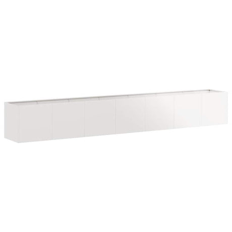 Vidaxl plantenbak 280x40x40 cm roestvrij staal