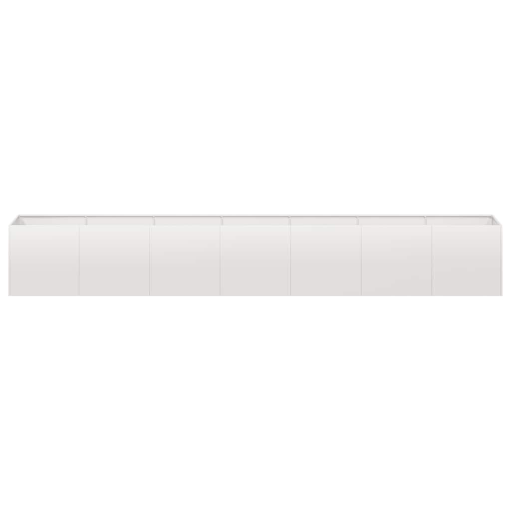 Vidaxl plantenbak 280x40x40 cm roestvrij staal