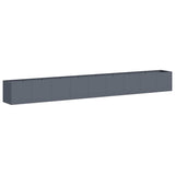 Vidaxl plantenbak 360x40x40 cm koudgewalst staal antracietkleurig