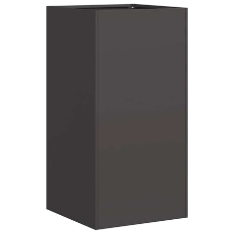 Vidaxl plantenbak 40x40x80 cm koudgewalst staal zwart