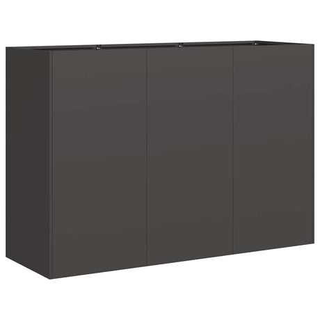Vidaxl plantenbak 120x40x80 cm koudgewalst staal zwart