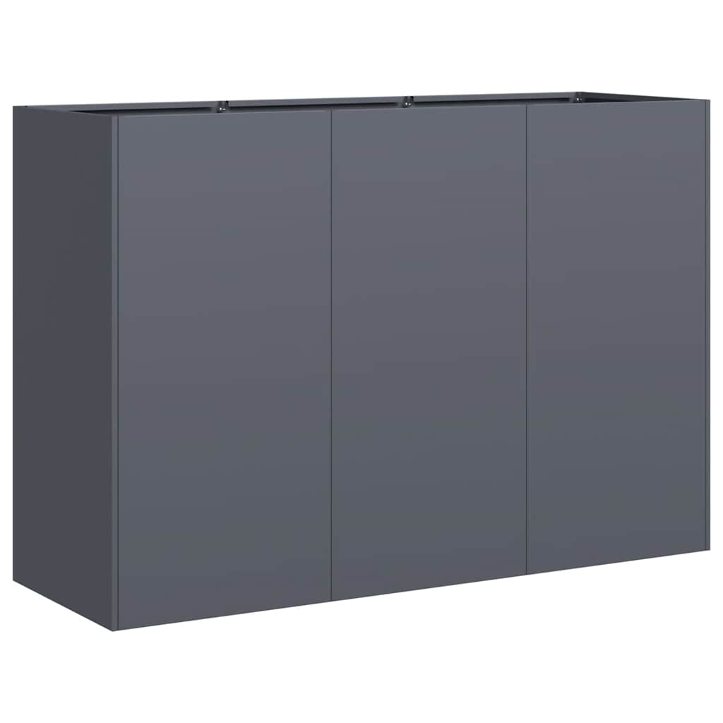 Vidaxl plantenbak 120x40x80 cm koudgewalst staal antracietkleurig