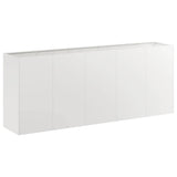 Vidaxl plantenbak 200x40x80 cm roestvrij staal