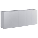 Vidaxl plantenbak 200x40x80 cm gegalvaniseerd staal