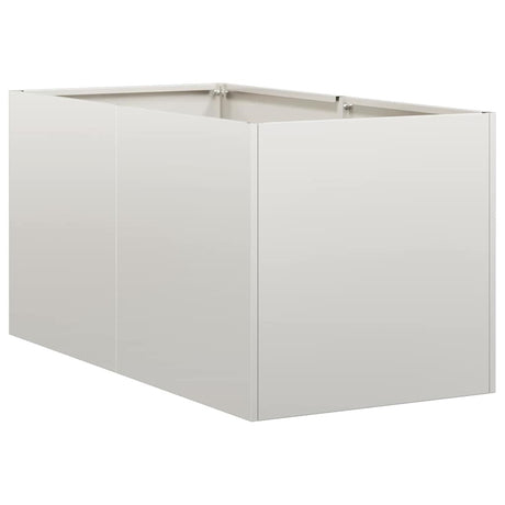 Vidaxl plantenbak 40x80x40 cm roestvrij staal