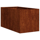 Vidaxl plantenbak roestig 40x80x40 cm weervast staal