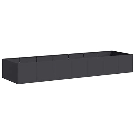 Vidaxl plantenbak 280x80x40 cm staal zwart