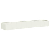 Vidaxl plantenbak 360x80x40 cm staal wit