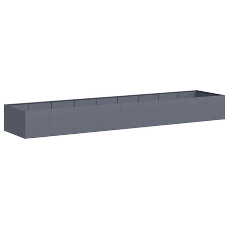 Vidaxl plantenbak 360x80x40 cm staal antracietkleurig