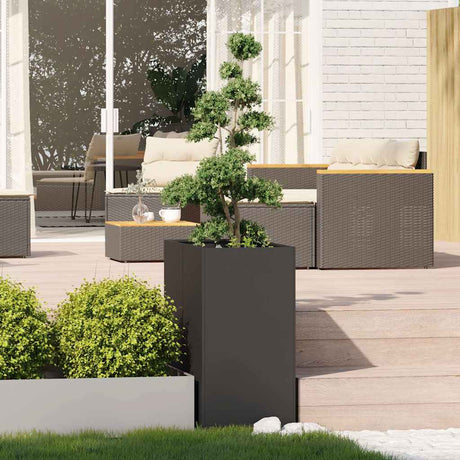Vidaxl plantenbak 40x80x80 cm staal zwart