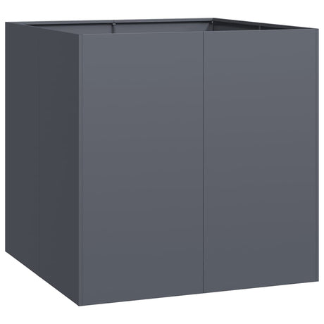 Vidaxl plantenbak 80x80x80 cm staal antracietkleurig