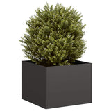 Vidaxl plantenbak 40x40x30 cm staal zwart