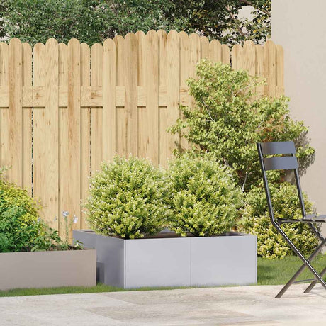 Vidaxl plantenbak 80x80x30 cm gegalvaniseerd staal
