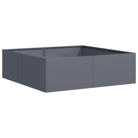 Vidaxl plantenbak 100x100x30 cm staal antracietkleurig