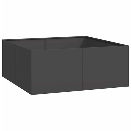 Vidaxl plantenbak 100x100x40 cm staal zwart
