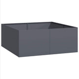 Vidaxl plantenbak 100x100x40 cm staal antracietkleurig