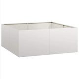 Vidaxl plantenbak 100x100x40 cm roestvrij staal