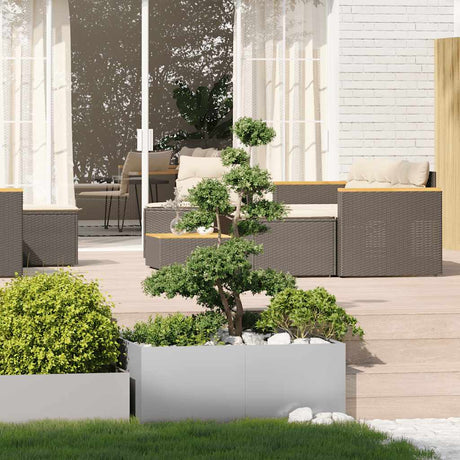 Vidaxl plantenbak 100x100x40 cm gegalvaniseerd staal
