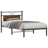 Vidaxl bedframe zonder matras hout gerookt eikenkleurig 100x190 cm