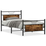 Vidaxl bedframe zonder matras spaanplaat gerookt eikenkleurig