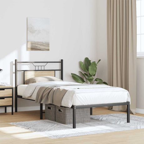 Vidaxl bedframe zonder matras hout sonoma eikenkleurig 90x200 cm