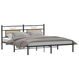 Vidaxl bedframe zonder matras 183x213cm spaanplaat sonoma eikenkleurig