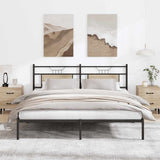 Vidaxl bedframe zonder matras 183x213cm spaanplaat sonoma eikenkleurig