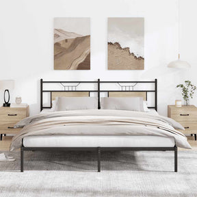 Vidaxl bedframe zonder matras 183x213cm spaanplaat sonoma eikenkleurig