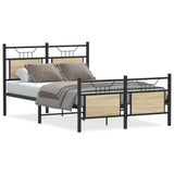 Vidaxl bedframe zonder matras hout sonoma eikenkleurig 120x200 cm