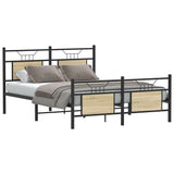 Vidaxl bedframe zonder matras hout sonoma eikenkleurig 137x190 cm