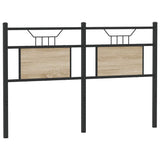 Vidaxl vervangend hoofdbord 137 cm spaanplaat sonoma eikenhout