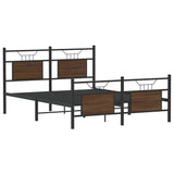 Vidaxl bedframe zonder matras bewerkt hout bruin eikenkleur 150x200 cm