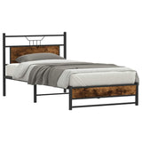 Vidaxl bedframe zonder matras spaanplaat gerookt eikenkleurig