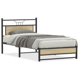 Vidaxl bedframe zonder matras 107x203cm spaanplaat sonoma eikenkleurig