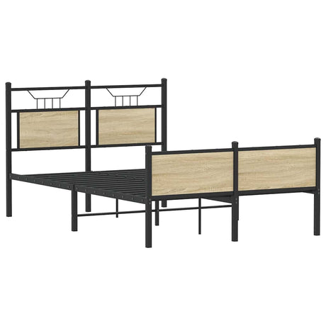 Vidaxl bedframe zonder matras hout sonoma eikenkleurig 120x200 cm