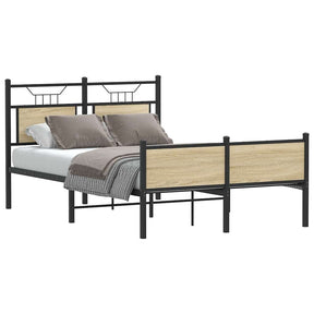 Vidaxl bedframe zonder matras hout sonoma eikenkleurig 120x200 cm