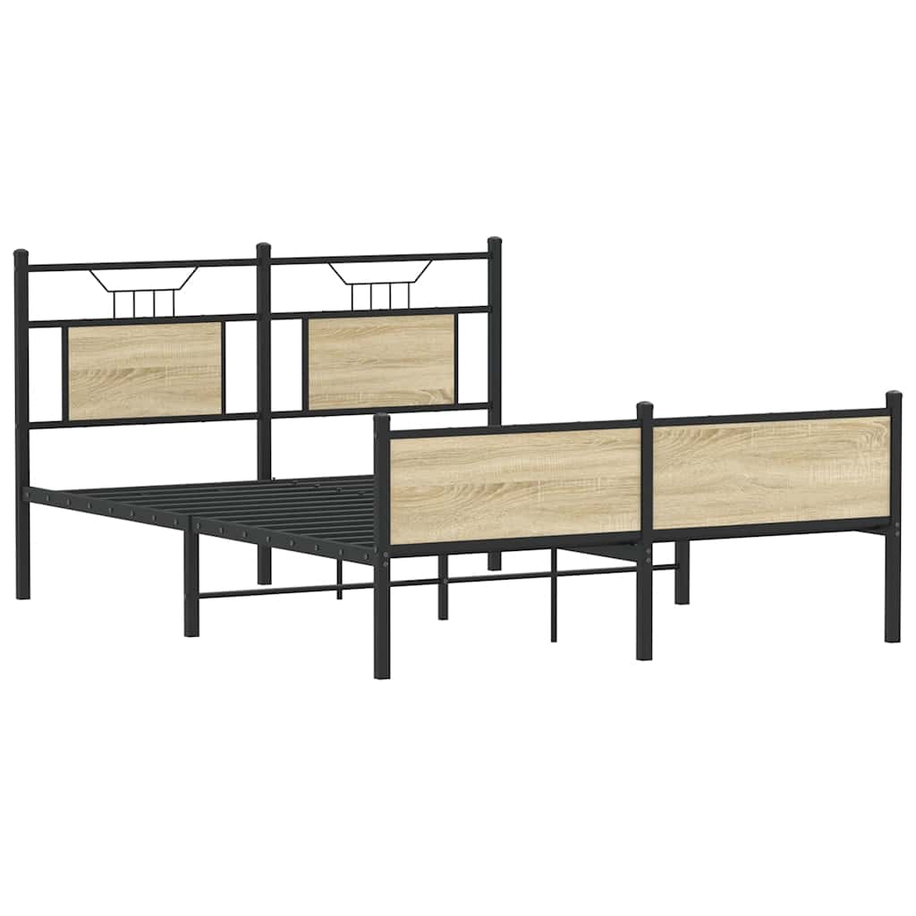Vidaxl bedframe zonder matras hout sonoma eikenkleurig 140x200 cm